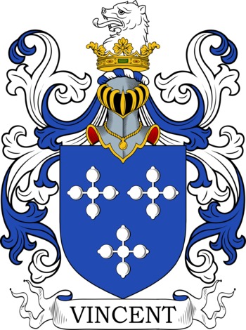 VINCENT family crest